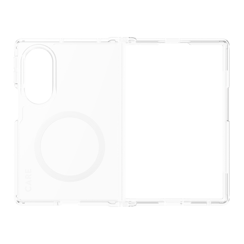 PanzerGlass CARE™ by ® Urban Combat Case Transparent w. White Qi Samsung Fold8 mobiele telefoon behuizingen Hoes Transparant