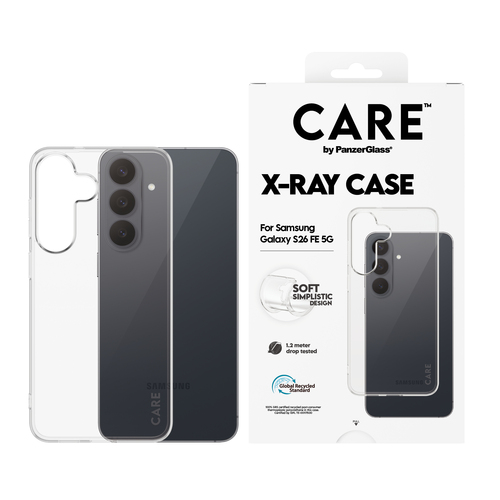 PanzerGlass CARE™ by ® X-Ray Case Case Samsung Galaxy S26 FE 5G mobiele telefoon behuizingen Hoes Transparant