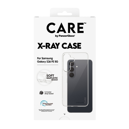 PanzerGlass CARE™ by ® X-Ray Case Case Samsung Galaxy S26 FE 5G mobiele telefoon behuizingen Hoes Transparant