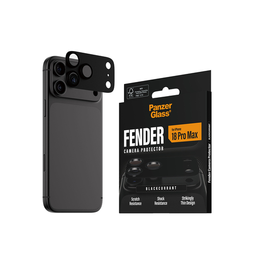 PanzerGlass ® Fender Camera Lens Protector Blackcurrant iPhone 18 Pro Max Doorzichtige schermbeschermer 1 stuk(s)