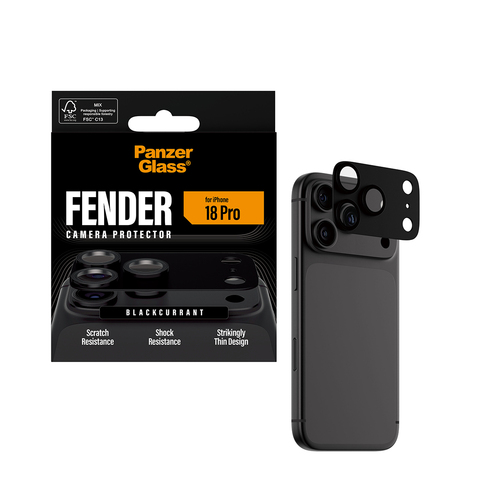 PanzerGlass ® Fender Camera Lens Protector Blackcurrant iPhone 18 Pro Doorzichtige schermbeschermer 1 stuk(s)