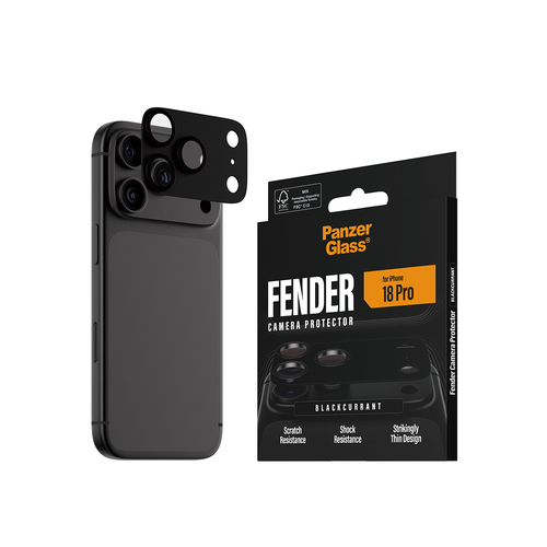 PanzerGlass ® Fender Camera Lens Protector Blackcurrant iPhone 18 Pro Doorzichtige schermbeschermer 1 stuk(s)