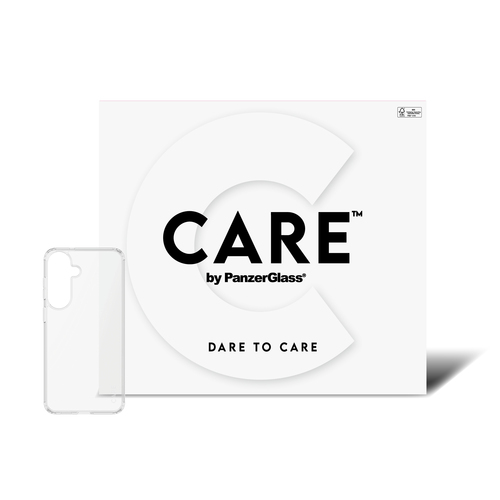 PanzerGlass CARE™ by ® Urban Combat Case Transparent Samsung Galaxy S26 FE 5G mobiele telefoon behuizingen Hoes Transparant
