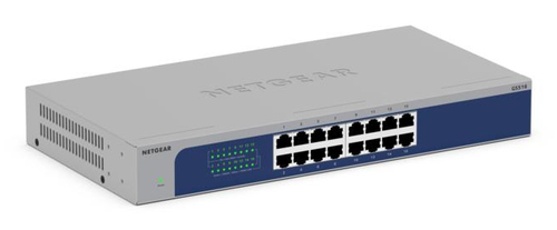 NETGEAR GS516-300EUS netwerk-switch Unmanaged Gigabit Ethernet (10/100/1000) Power over Ethernet (PoE) Grijs
