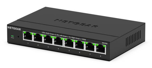 NETGEAR MS308E Unmanaged 2.5G Ethernet (100/1000/2500) Zwart