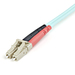 StarTech.com 1m LC/UPC naar LC/UPC OM3 Multimode Glasvezel Netwerkkabel, Full Duplex 50/125µm Zipcord Fiber, 100G Netwerken, LOMMF/VCSEL, <0.3dB Low Insertion Loss, LSZH Fiber Optic Patch Kabel