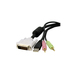 StarTech.com 1,80m 4-in-1 USB Dual-Link DVI-D KVM-switch Kabel met Audio en Microfoon