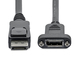 StarTech.com 91cm Panel Mount DisplayPort Kabel - 4K x 2K - DisplayPort 1.2 Verlengkabel Male to Female - DP Adapterkabel met DP Connector voor Paneelmontage - DP Extender Kabel