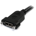 StarTech.com 1m Panel Mount DisplayPort Kabel - 4K x 2K - DisplayPort 1.2 Verlengkabel Male to Female - DP Adapterkabel met DP Connector voor Paneelmontage - DP Extender Kabel