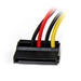 StarTech.com 4-pins Molex-naar-linkshoekige SATA-voedingskabeladapter 15 cm