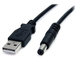 StarTech.com USB naar 5,5 mm voedingskabel - type M connector - 2 m