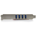 StarTech.com 4 Port PCI SuperSpeed USB 3.0 Adapterkaart met SATA/SP4 Voeding - Quad Port PCI USB 3 Controller Kaart - 5Gbps
