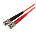 StarTech.com 1 m multimode 50/125 duplex glasvezelpatchkabel LC ST