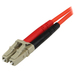 StarTech.com 1 m multimode 50/125 duplex glasvezelpatchkabel LC ST