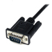 StarTech.com 2 m zwarte DB9 RS232 seriële nullmodemkabel F/M