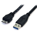 StarTech.com 50 cm zwarte SuperSpeed USB 3.0-kabel A naar micro B M/M