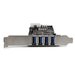 StarTech.com 4-poorts PCI Express (PCIe) SuperSpeed USB 3.0 kaartadapter met 2 speciale 5 Gbps kanalen UASP SATA/LP4-voeding