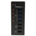StarTech.com 4-poorts gevoede USB 3.0 hub met 3 speciale USB-laadpoorten (2 x 1 A & 1 x 2 A) - 5Gbps - op de wand monteerbare metalen behuizing