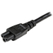 StarTech.com 1m Laptop Stroomkabel, EU Schuko naar C5, 2.5A 250V, 18AWG, Notebook / Laptop AC Vervangkabel, Power Brick Kabel, Laptop Lader Kabel, Clover Leaf/Mickey Mouse Electriciteitssnoer