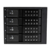 StarTech.com 4-bay Aluminium Trayless Hot Swap Mobile Rack Backplane voor 3,5 inch SAS II/SATA III - 6 Gbps HDD