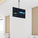 StarTech.com TV Plafondbeugel, Full-Motion Universele Ophangbeugel, Hangende VESA Beugel voor Single 32”-75" TVs / Displays, Kantelen/Zwenken, In hoogte verstelbare telescopische paal