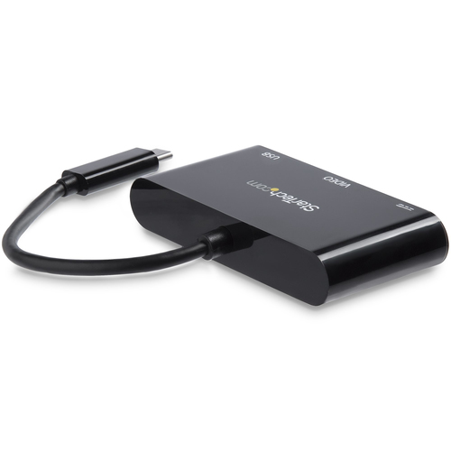 StarTech.com USB-C naar VGA multifunctionele adapter met Power Delivery en USB-A poort