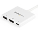 StarTech.com USB-C multiport adapter met HDMI USB 3.0 poort 60W PD wit