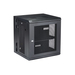 StarTech.com 4 Post 12U Wandmonteerbare Netwerkkast met 1U Schap, 19" Scharnierende Patchkast voor Data/AV/Electronica/Computer Apparatuur, Veelzijdig Geventileerd Server Rack, Vergrendelbaar