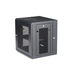 StarTech.com 4 Post 12U Wandmonteerbare Netwerkkast met 1U Schap, 19" Scharnierende Patchkast voor Data/AV/Electronica/Computer Apparatuur, Veelzijdig Geventileerd Server Rack, Vergrendelbaar