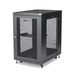 StarTech.com 4 Post 18U Netwerkkast, Vergrendelbare 19" Patchkast voor Computer / AV / IT / Data Apparatuur, Server Rack voor Bureau/Thuis met Wielen & Verstelbare Montagerails