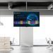 StarTech.com TV Plafondbeugel, Full-Motion Universele Ophangbeugel, VESA Beugel voor Single 32”-75" TVs / Displays, Kantelen/Zwenken, In hoogte verstelbare telescopische paal