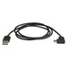 StarTech.com 1m USB-A naar USB-C Oplaadkabel, Opladen & Sync, USB-A naar USB-C Data Kabel, Haakse USB Type-C Kabel, M/M, Zwart