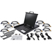 StarTech.com 8 port KVM Rack Console met 1,8m Lange Kabels, Geïntegreerde KVM Switch met 19" LCD Scherm, Universele 1U LCD KVM Console, OSD KVM, Duurzaam 50000 MTBF, USB + VGA Support, QWERTY Keyboard