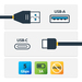 StarTech.com 1m USB-A naar USB-C Oplaadkabel, Opladen & Sync, USB 5Gbps, USB-A naar USB-C Data Kabel, M/M, Zwart