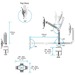 StarTech.com Tablet houder bureau monteerbaar scharnierende arm iPad of Android