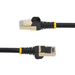 StarTech.com 1m zwart Cat6a Ethernet netwerkkabel shielded (STP) Cat6a patchkabel Cat 6a