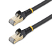 StarTech.com 1m zwart Cat6a Ethernet netwerkkabel shielded (STP) Cat6a patchkabel Cat 6a