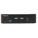 StarTech.com 2 Port DisplayPort KVM Switch, 4K 60Hz, Single Display, Dual Port UHD DP 1.2 USB KVM Switch met Geïntegreerde USB 3.0 Hub & Audio, Dell HP Apple Lenovo, TAA Compliant