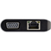 StarTech.com USB-C Multiport Adapter - USB-C Travel Dock met 4K HDMI of 1080p VGA - 3x USB 3.0 Hub, SD, GbE, Audio, 100W PD Pass-Through - Mini Docking Station voor Laptop/Tablet
