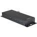 StarTech.com 4-Port USB C Hub 10Gbps - Metalen Industriële USB Type-C Hub - 3xUSB-A & 1xUSB-C - ESD & Overspanningsbeveiliging - USB-C of USB-A Host - Self-Powered Monteerbare USB 3.2 Gen 2 Hub
