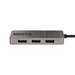 StarTech.com 3-Port USB-C Multi-Monitor Adapter, USB Type-C naar 3x DisplayPort 1.4 MST Hub, Triple 4K 60Hz DP Laptop Display Extender / Splitter, HDR, Extra-Lange Vaste Kabel - Enkel Windows