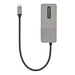 StarTech.com 3-Port USB-C Multi-Monitor Adapter, USB Type-C naar 3x DisplayPort 1.4 MST Hub, Triple 4K 60Hz DP Laptop Display Extender / Splitter, HDR, Extra-Lange Vaste Kabel - Enkel Windows