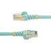 StarTech.com CAT6a kabel snagless RJ45 connectors koperdraad stp kabel 1,5 m aqua