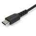 StarTech.com 2m USB A naar USB-C Oplaadkabel, Duurzame USB 2.0 Fast Charge & Sync USB A naar USB C Data Kabel, Rugged Aramide Vezel, M/M, 3A, Zwart