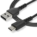 StarTech.com 2m USB A naar USB-C Oplaadkabel, Duurzame USB 2.0 Fast Charge & Sync USB A naar USB C Data Kabel, Rugged Aramide Vezel, M/M, 3A, Zwart