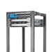 StarTech.com 4-Post 15U Mobiel Open Frame Server Rack, 19" Patchkast met Wielen en 4 Stijlen, Open Serverkast met Verstelbare Diepte voor Computer / AV / Netwerk Apparatuur - Wielen, Stelvoeten of Vloermontage