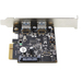 StarTech.com 2-Port USB PCIe Kaart met 10Gbps/poort - USB 3.2 Gen 2 Type-A PCI Express 3.0 x2 Host Controller Kaart - Add-On Adapter Kaart - Full/Low Profile - Windows & Linux