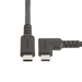 StarTech.com 2m Haakse USB-C Kabel, Rugged, USB 3.2 Gen 1 (5 Gbps), USB C naar C Data transfer Kabel met Rechte Hoek, 4K 60Hz DP Alt Mode, 100W Power Delivery, USB Type-C Kabel