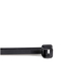 StarTech.com 20 cm Zwarte Kabelbinders 4 mm Breed, 55 mm Bundeldiameter, 22 kg Treksterkte Zelfsluitende Snelbinders uit Nylon met Gebogen Punt, 94V-2/UL Listed, 100 stuks
