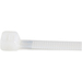 StarTech.com 20 cm Witte Kabelbinders 4 mm Breed, 55 mm Bundeldiameter, 22 kg Treksterkte Zelfsluitende Snelbinders uit Nylon met Gebogen Punt, 94V-2/UL Listed, 100 stuks